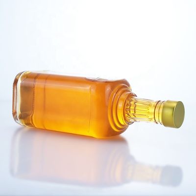 Halsband Material Glas Klar 500 ml 700 ml 750 ml Flint Glasflasche für Wodka Gin Rum