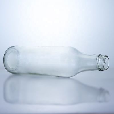 Klarer Whisky-Wodka-Glasflasche Einzigartiges 650ml-Sonderbild mit Schraubendeckung