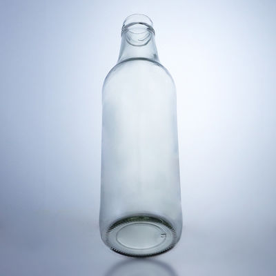 Klarer Whisky-Wodka-Glasflasche Einzigartiges 650ml-Sonderbild mit Schraubendeckung