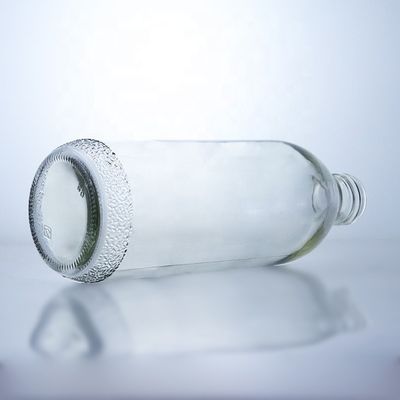 1020 ml klare Glasflaschen mit Schraubkappe und einzigartiger Form