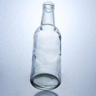 Flint Glass 276 ml Brandy Vodka Tequila Glasflasche mit Korken für Körpermaterial Glas