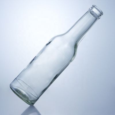 Flint Glass 276 ml Brandy Vodka Tequila Glasflasche mit Korken für Körpermaterial Glas