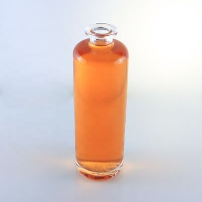 750 ml einzigartige runde Flint-Glasflasche mit individuellem Logo und Korken