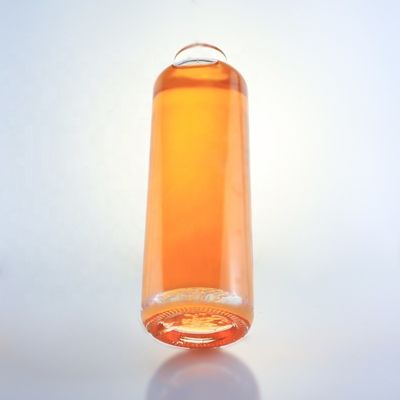 750 ml einzigartige runde Flint-Glasflasche mit individuellem Logo und Korken