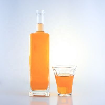 Dicke 750 ml Glasflasche für Spirituosen Getränke Wein Whisky Wodka Gin