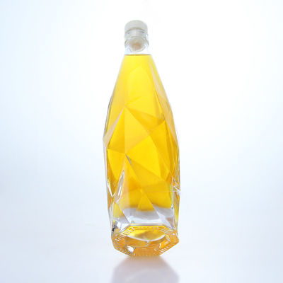 Einzigartige 750 ml Whisky-Wodka-Spirit-Glasflasche für Alkohol