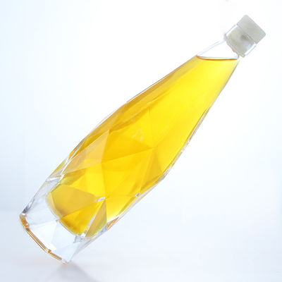 Einzigartige 750 ml Whisky-Wodka-Spirit-Glasflasche für Alkohol
