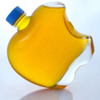 Individuelles Logo Einzigartige leere Flasche aus Glas für Gin Whisky Rum Tequila Brandy