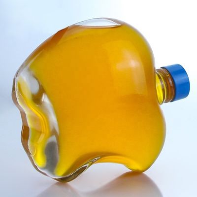 Individuelles Logo Einzigartige leere Flasche aus Glas für Gin Whisky Rum Tequila Brandy