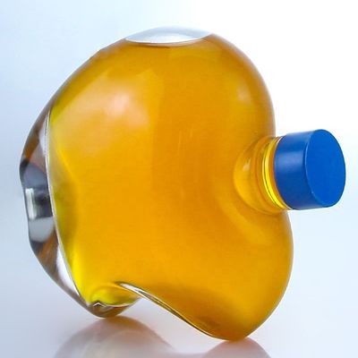 Individuelles Logo Einzigartige leere Flasche aus Glas für Gin Whisky Rum Tequila Brandy