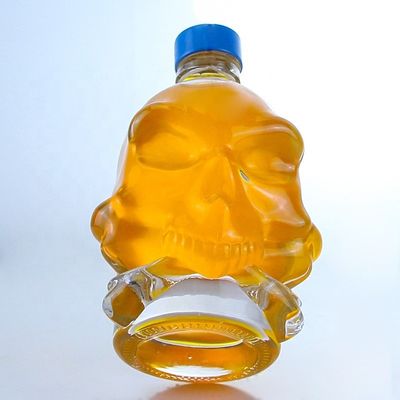 Halsband Material Glas Super Flint Glas 750 ml klare Glasflasche mit Schraubverschluss