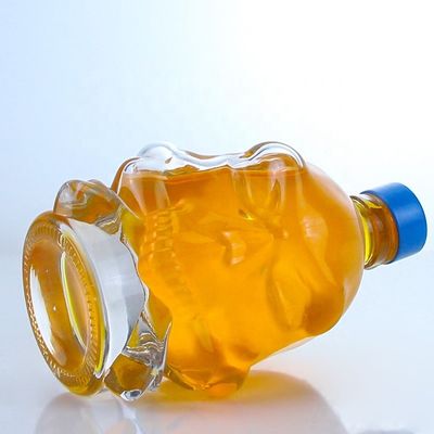 Halsband Material Glas Super Flint Glas 750 ml klare Glasflasche mit Schraubverschluss