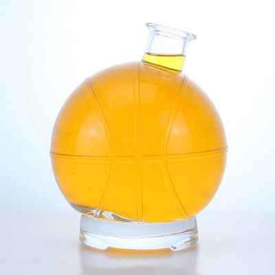 350 ml 500 ml beliebte transparente Flasche aus Glas für Whisky, Rum und Gin Brandy