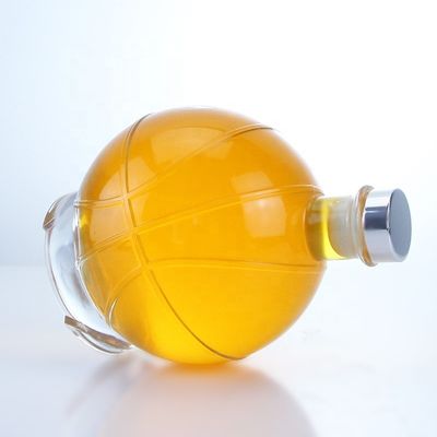 350 ml 500 ml beliebte transparente Flasche aus Glas für Whisky, Rum und Gin Brandy