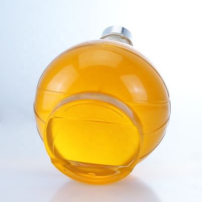 350 ml 500 ml beliebte transparente Flasche aus Glas für Whisky, Rum und Gin Brandy