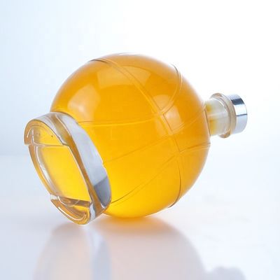 350 ml 500 ml beliebte transparente Flasche aus Glas für Whisky, Rum und Gin Brandy