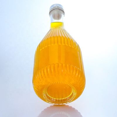 Flint Glass 500ml 750ml 1000ml spezielle Wodka Whisky Flasche mit individuellem Logo