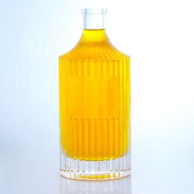 500 ml 750 ml 1000 ml transparente leere Glasflasche für Wodka Gin Rum Whisky Brandy