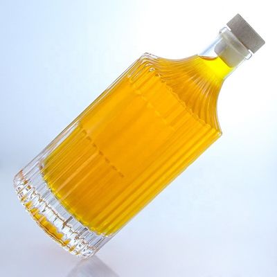 500 ml 750 ml 1000 ml transparente leere Glasflasche für Wodka Gin Rum Whisky Brandy