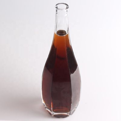 Durchsichtige 750 ml Flint Glass Leere Liquor Rum Gin Spirituosen Wodka Tequila Flaschen mit Kork