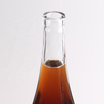 Durchsichtige 750 ml Flint Glass Leere Liquor Rum Gin Spirituosen Wodka Tequila Flaschen mit Kork