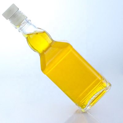 350 ml 500 ml Schraubverschluss Flint Glas Transparente Flasche für Whisky Wodka Champagner Tequila Gin Rum