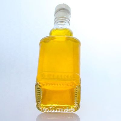 350 ml 500 ml Schraubverschluss Flint Glas Transparente Flasche für Whisky Wodka Champagner Tequila Gin Rum