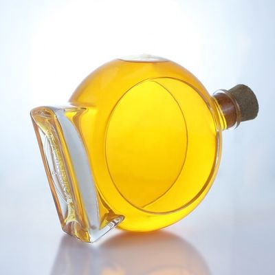 Dicke Unterfläche aus Kork, Versiegelung Typ Leere Glasflasche für Gin Whisky Rum Tequila Brandy