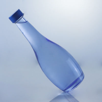 Glashalsband Einzigartiges Design 2022 Leere blaue klare Flasche für Gin Whisky Rum Tequila Brandy