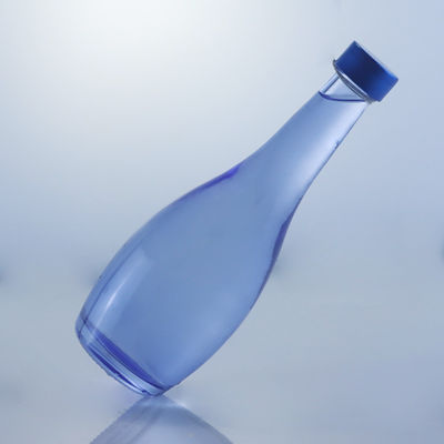 Glashalsband Einzigartiges Design 2022 Leere blaue klare Flasche für Gin Whisky Rum Tequila Brandy