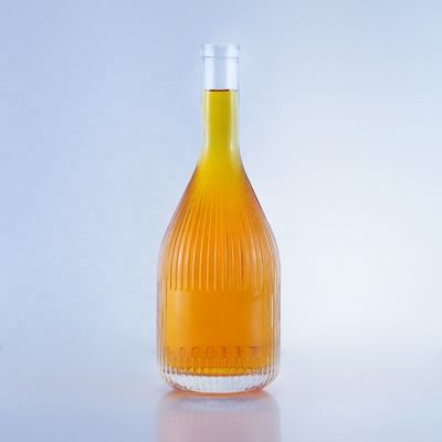 Durchsichtige leere Glasflasche für Wodka Gin Rum Whisky Brandy in 500 ml 750 ml 1000 ml