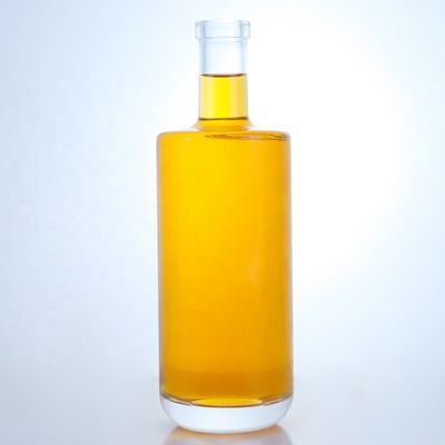 Durchsichtige Glasflasche mit Kork für Whisky, Wodka, Tequila, Gin und Rum 500 ml/700 ml