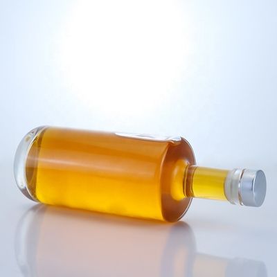 Durchsichtige Glasflasche mit Kork für Whisky, Wodka, Tequila, Gin und Rum 500 ml/700 ml