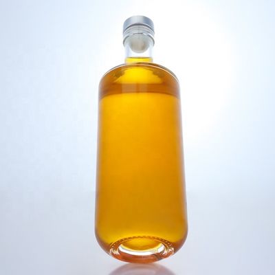 Durchsichtige Glasflasche mit Kork für Whisky, Wodka, Tequila, Gin und Rum 500 ml/700 ml