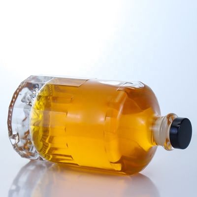 500 ml 700 ml 750 ml Flint Glass Spirit Gin Whisky Wodka Brandy Liquor Flasche mit Kork