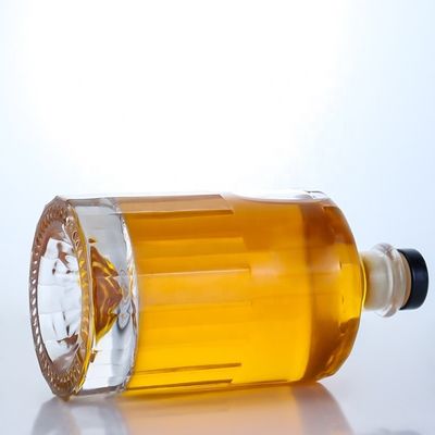 500 ml 700 ml 750 ml Flint Glass Spirit Gin Whisky Wodka Brandy Liquor Flasche mit Kork
