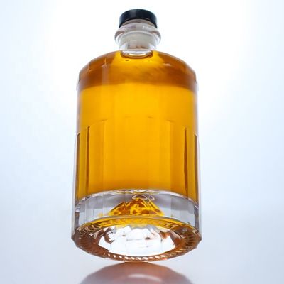 500 ml 700 ml 750 ml Flint Glass Spirit Gin Whisky Wodka Brandy Liquor Flasche mit Kork