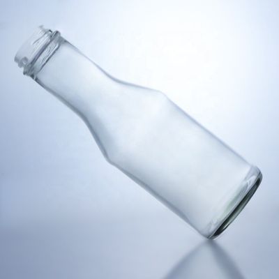 200/375/500/750/1000ml Schraubverschluss Glasflasche für Wassersaft Milch Kaffee
