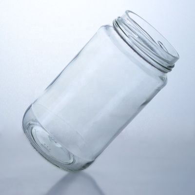 Weinschraubkappe Elegant 410 ml 500 ml transparente Glasflasche für Salat Chili Sauce Ketchup
