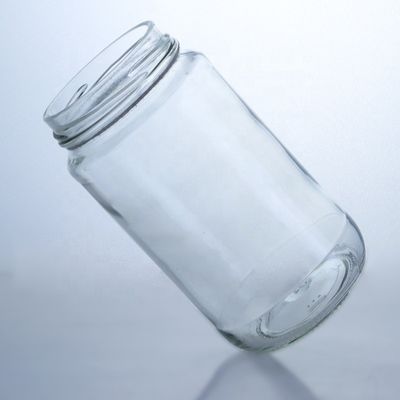 Weinschraubkappe Elegant 410 ml 500 ml transparente Glasflasche für Salat Chili Sauce Ketchup