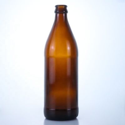 SCREW CAP Bier leere Glasflaschen mit Kronenkappen 700 ml 750 ml kreative kleine Bernsteinflasche