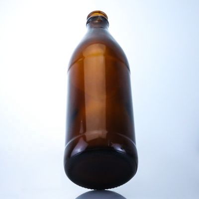 SCREW CAP Bier leere Glasflaschen mit Kronenkappen 700 ml 750 ml kreative kleine Bernsteinflasche