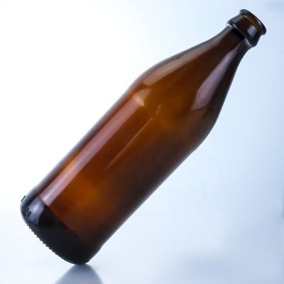 SCREW CAP Bier leere Glasflaschen mit Kronenkappen 700 ml 750 ml kreative kleine Bernsteinflasche