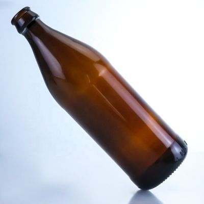 SCREW CAP Bier leere Glasflaschen mit Kronenkappen 700 ml 750 ml kreative kleine Bernsteinflasche