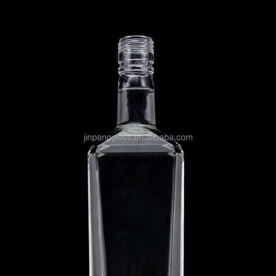 Flint Glass 500 ml 750 ml 1000 ml leere Flasche mit spezieller Form für Wodka Whisky Gin Rum