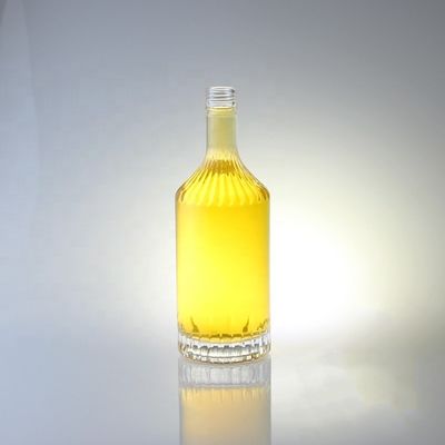 Glasflasche mit Schraubenkappe für Whisky, Wodka, Champagner, Tequila, Gin und Rum 750 ml 1000 ml durchsichtig