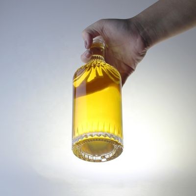 Glasflasche mit Schraubenkappe für Whisky, Wodka, Champagner, Tequila, Gin und Rum 750 ml 1000 ml durchsichtig