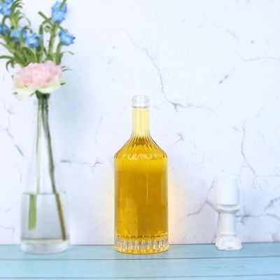 Glasflasche mit Schraubenkappe für Whisky, Wodka, Champagner, Tequila, Gin und Rum 750 ml 1000 ml durchsichtig