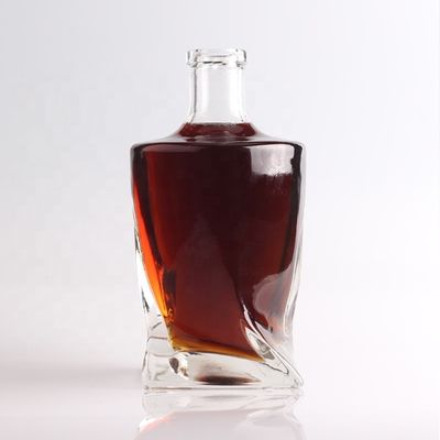 Whisky Versiegelung Typ Korken 750 ml/1000 ml transparente Glasflasche für Champagner