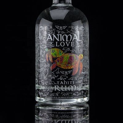 Flint Glass 2022 Design Decal Glasflasche für Gin Whisky Rum Tequila Brandy
